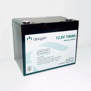 UPCYON Batería de litio 12V 100Ah LiFePO4