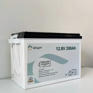 UPCYON Batería de litio 12V 200Ah LiFePO4 compacta