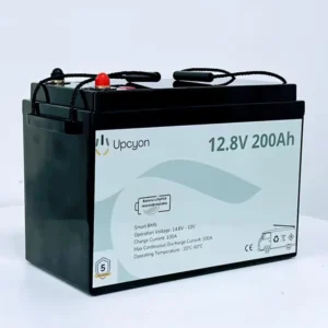 UPCYON Batería de litio 12V 200Ah LiFePO4